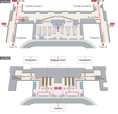 Changi Airport Terminal 1 Arrival Hall Map - China Map Tourist Destinations