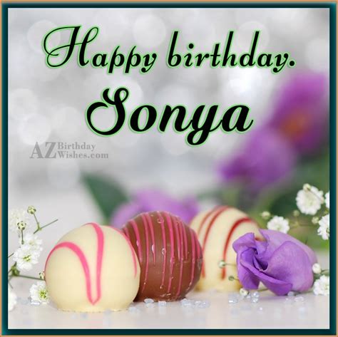 Happy Birthday Sonya