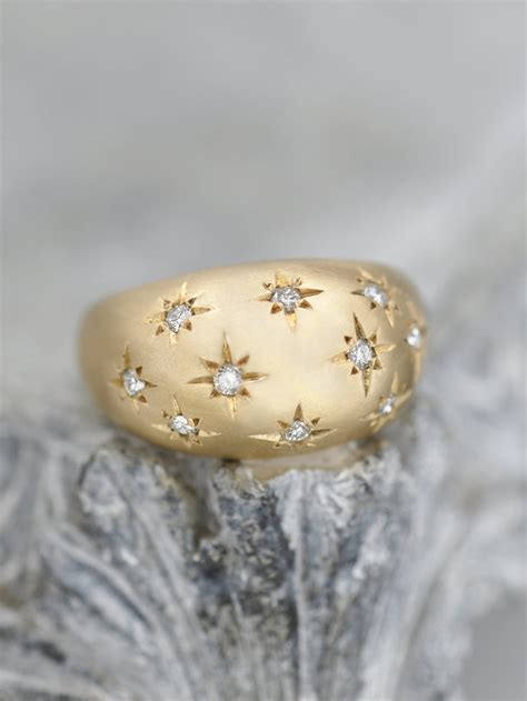 14K Celestial Diamond Dome Ring | LUNESSA