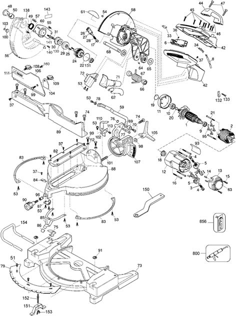 DeWalt DW705 Miter saw Parts (Type 7) - DeWALT Miter Saw Parts - DeWALT Parts - Tool Parts