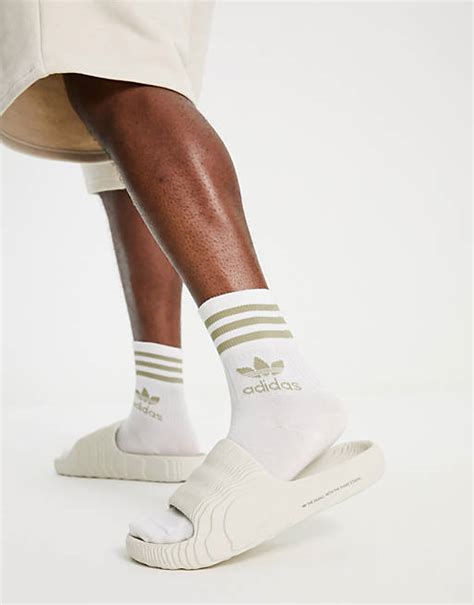 adidas Originals Adilette 22 sliders in grey | ASOS