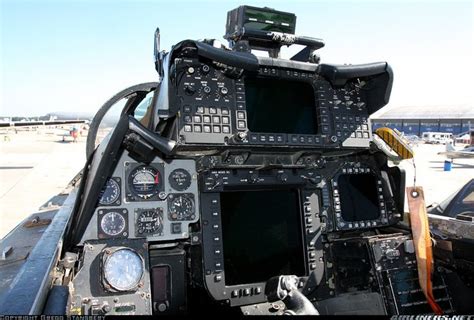 Grumman F-14D(R) Tomcat of the USN. This is backseat of the Tomcat, where the RIO sits ...