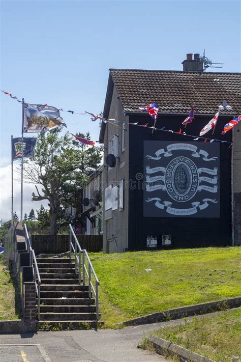 The Paramilitary UVF Hadquarters in Bangor County Down Editorial Stock Image - Image of fkags ...