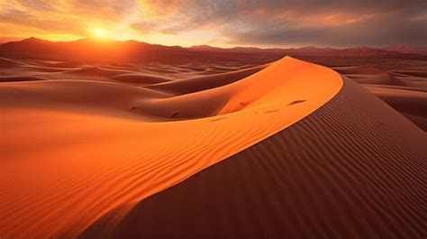 Premium AI Image | A Mesmerizing Shot of the Arid Desert Landscape