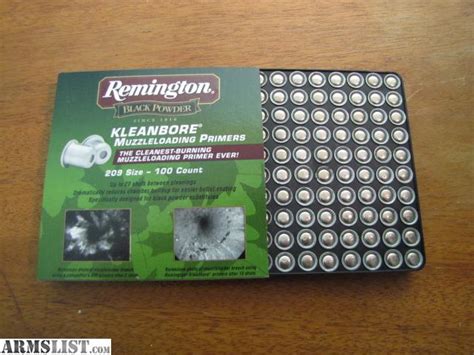 ARMSLIST - For Sale: Remington Kleanbore 209 Primers for muzzleloader