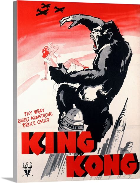 King Kong - Vintage Movie Poster Wall Art, Canvas Prints, Framed Prints, Wall Peels | Great Big ...