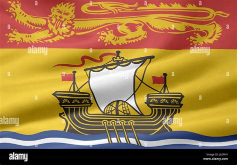 new brunswick flag Stock Photo - Alamy