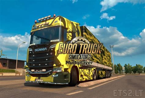 Euro Truck Simulator 2 Multiplayer Military Skin Full Save | ETS2 mods