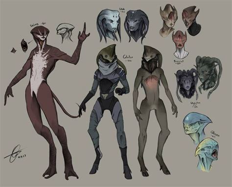 alien sketches + redesigns by TamarsArt on DeviantArt | Alien character, Character design ...