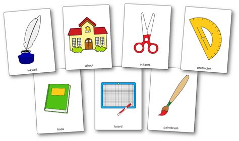 Classroom Objects Flashcards - Free Printable Flashcards - Speak and ...