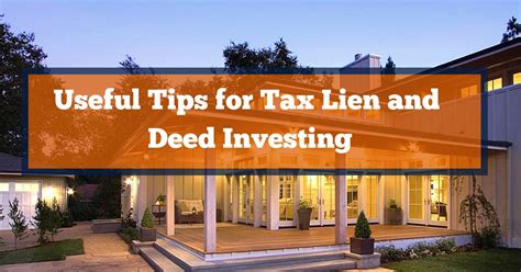 Useful Tips for Tax Lien and Deed Investing | Tax Lien Certificate School