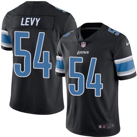 Nike Lions #54 DeAndre Levy Black Men’s Stitched NFL Limited Rush ...