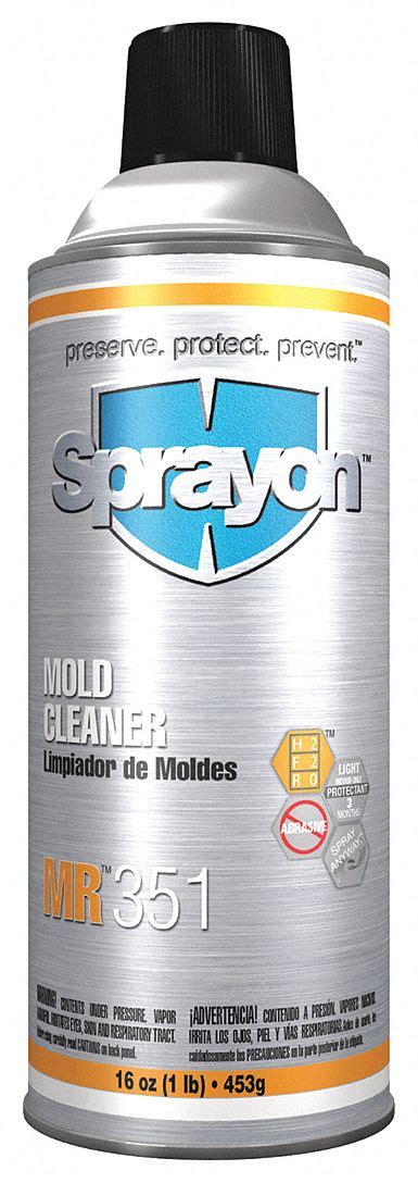 SPRAYON Mold Release Cleaner, 16 oz, Aerosol Can, No Additives, Wet, Liquid - 6GDY8|S00351000 ...