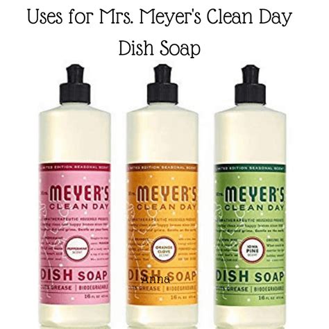 5 Uses for Mrs. Meyers Clean Day Dish Soap