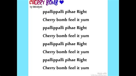 NCT 127 Cherry Bomb (EASY LYRICS) - YouTube