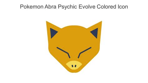 Pokemon Abra Psychic Evolve Colored Icon In Powerpoint Pptx Png And Editable Eps Format