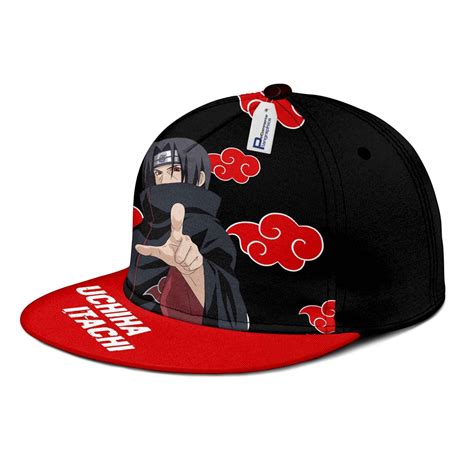 Akatsuki Itachi Snapback Hat Custom Naruto Anime Hat - RobinPlaceFabrics