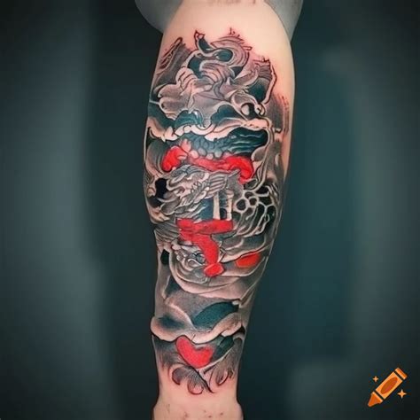 Japanese sleeve tattoo design on Craiyon