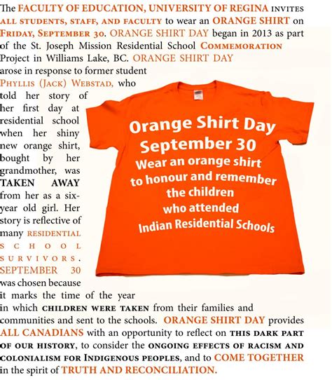 Orange Shirt Day – September 30 – Education News
