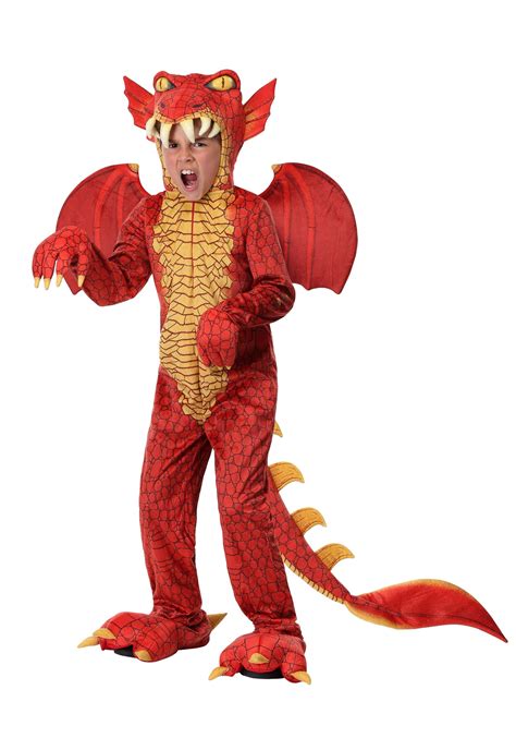 Deluxe Kid's Red Dragon Costume | Kid's Dragon Costumes