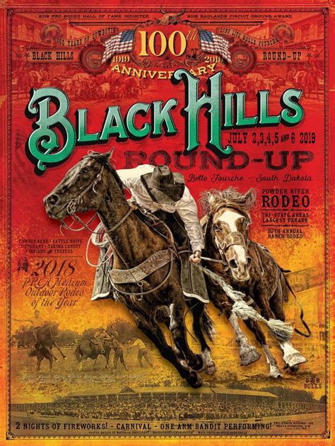 100 Anniversary Black Hills Round-Up Rodeo Poster - 24"x32" — MaverickDesignGroupMaverick Design ...