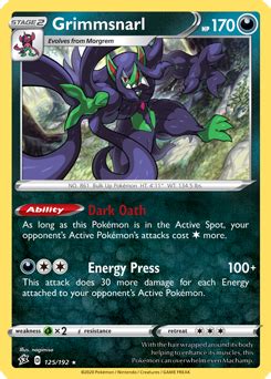 Grimmsnarl | Rebel Clash | TCG Card Database | Pokemon.com