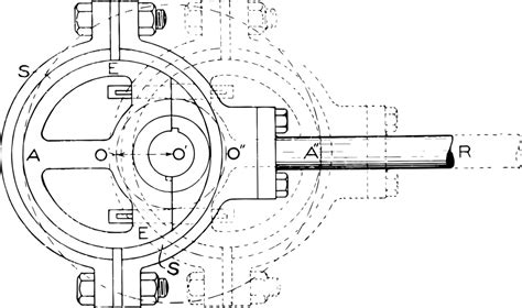 Illustration Of A Vintage Steam Engines Eccentric Shaft Movement Vector, Art, Drawing ...