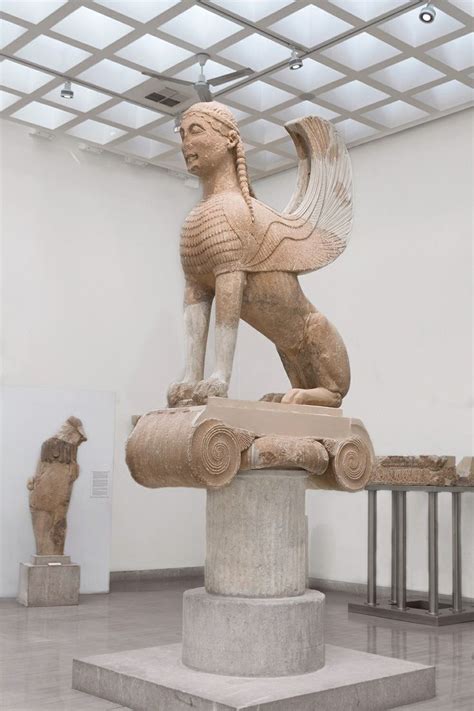 The Sphinx of Naxos The Archaeological Museum of Delphi, Greece This ...