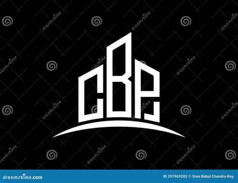 Letter CBP Building Vector Monogram Logo Design Template. Building Shape CBP Logo Stock ...