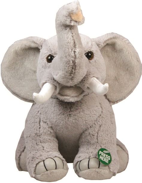 Buy Animal Planet Plush with Sound Asian Elephant - 10 inch Grey @ ₹ 1499 by Animal Planet from ...