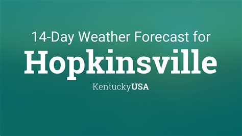 Hopkinsville, Kentucky, USA 14 day weather forecast