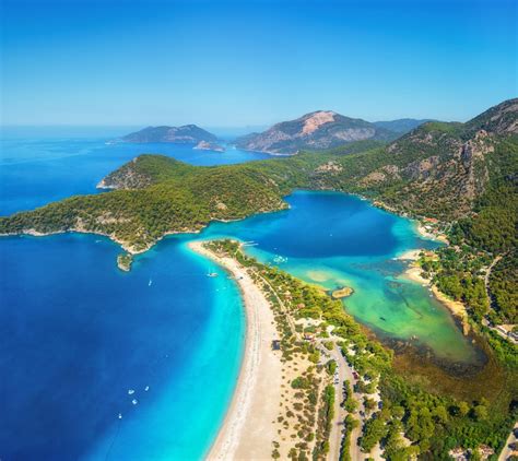 Aerial view of Blue Lagoon in Oludeniz, Turkey - Travel Off Path