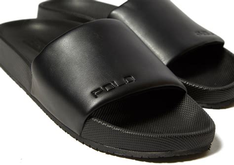 Polo Ralph Lauren Synthetic Cayson Slides in Black for Men - Lyst