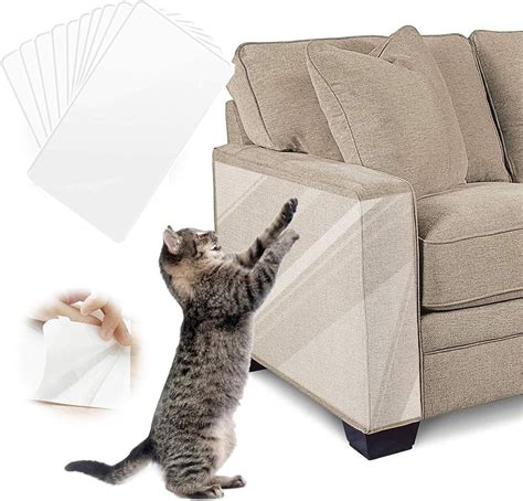 Aidiyapet Cat Furniture Protector, Sofa Cat Scratch Protector Guards Transparent Self-Adhesive ...