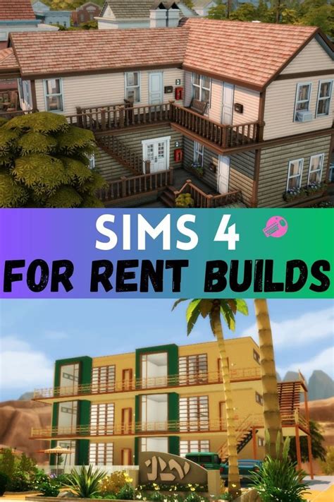 25+ Sims 4 For Rent Builds: Apartments, Rowhouses & Townhouses | Sims 4 ...