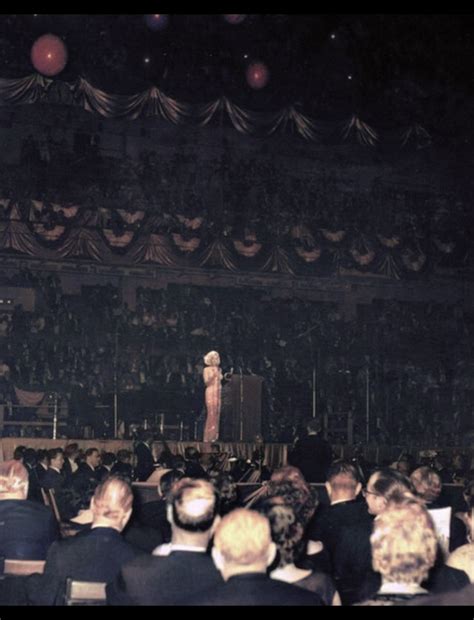 Marilyn Monroe at the John F Kennedy 45th birthday gala, at Madison square garden, New York city ...