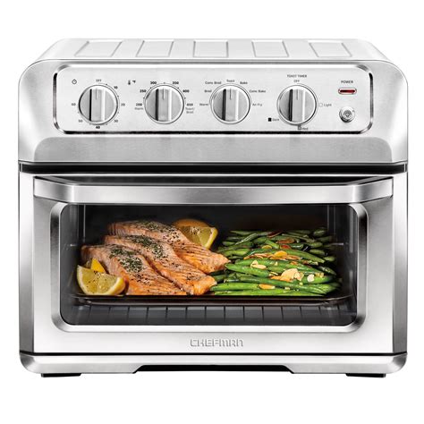 Chefman ToastAir Air Fryer + Toaster Oven, Stainless Steel, 20 Liter ...