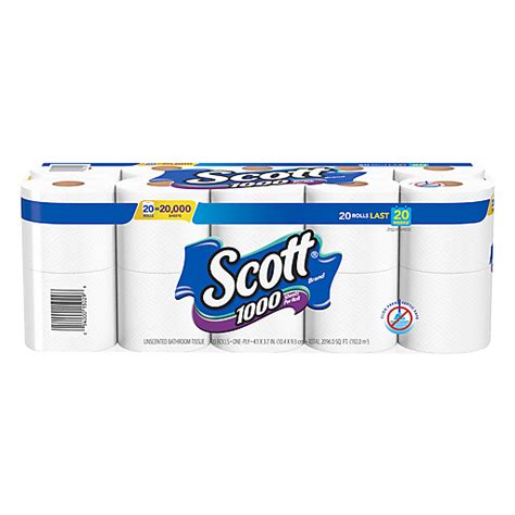 Scott 1000 Sheets Per Roll Toilet Paper, Bath Tissue | Papel de baño | Selectos