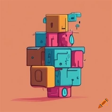 Quirky blocks puzzle game