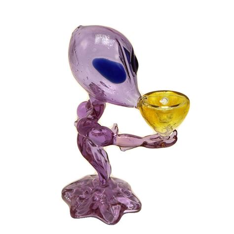 2021 Alien Glass Bong Height 6.5 Mini Glass Bong With Bowl Recycler Dab Rig Glass Hand Pipes Oil ...