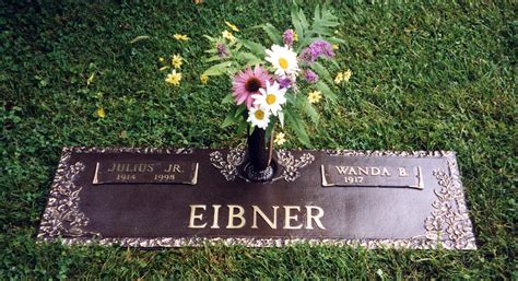 Bronze Headstone With Vase Dogwood With Rock Edge Design - Etsy