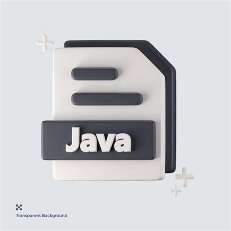 Premium PSD | Java file format 3d icon