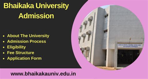 Bhaikaka University Admission 2024-25 | Gujarat | UG & PG Courses, Last date