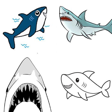 25 Easy Shark Drawing Ideas - How to Draw a Shark