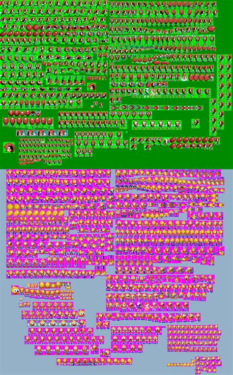 Sonic Mania Plus Full Mighty And Ray Sprite Sheet by RedactedAccount on DeviantArt