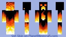 Fire Creeper Skin Minecraft Skin