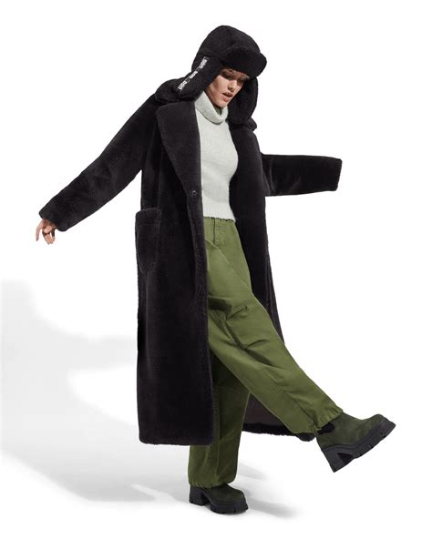 UGG Alesandra Faux Fur Wrap Coat for Women | UGG® UK