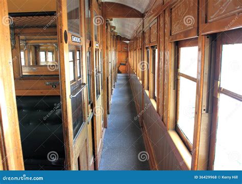 Old Steam Train Interior Corridoor Royalty Free Stock Photos - Image: 36429968