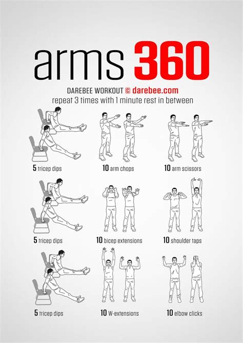 Arms 360 Workout Arm Workout Men, Workout Routine For Men, Body Workout ...