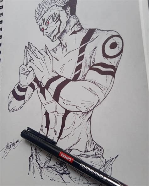 Sukuna Fanart by me : r/JuJutsuKaisen